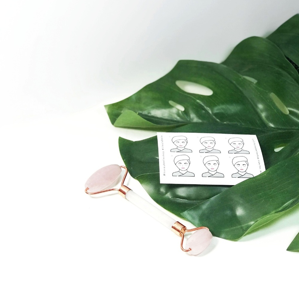Honey Belle rose quartz facial roller